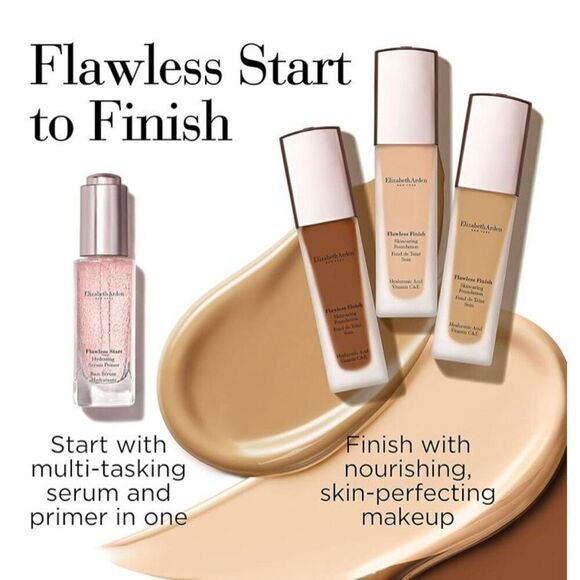 ELIZABETH ARDEN - TWO 5-Oz Testers Flawless Finish Skincaring Foundation/510N - Picture 8 of 10